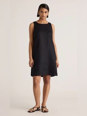 Quince 100% European Linen Tank Mini Dress - Large